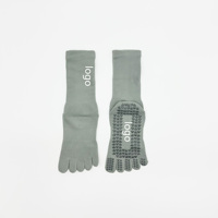 Chaussettes de yoga et de Pilates sur mesure 2025 à cinq doigts, professionnelles, antidérapantes, respirantes, pour le sport, collection automne