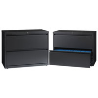 Meubles de rangement en acier pour documents de format A4 à faible hauteur, armoires de classement modernes à deux tiroirs larges, latérales, pour atelier