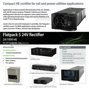 Eltek Flatpack2 100-250V Giriş 24V 1000W IEC 309-32A 241122.205 Telekom Güç Düzeltici Modülü Baz İstasyonları Veri Merkezleri için - Product Image 2