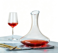 Carafe à vin en cristal sans plomb avec poignée, aérateur pour vin rouge, carafe à verser