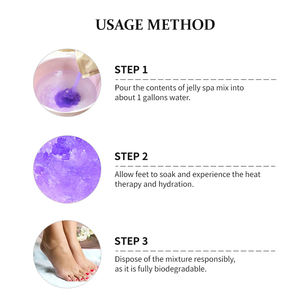 Gel de cristal pour le rajeunissement des pieds : apaise les sens, nettoie la peau, revitalise, bain de pieds aromathérapeutique pour éliminer les odeurs de pieds - Product Image 2