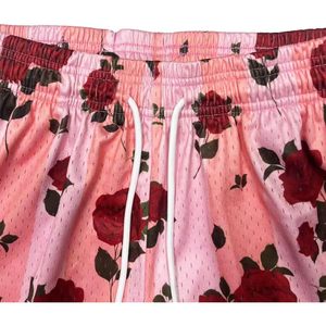Shorts de sport pour homme personnalisés, en mesh floral, séchage rapide, avec poches, pour la course à pied et l'entraînement - Product Image 4
