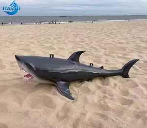 Escultura <span class=keywords><strong>de</strong></span> Tiburón <span class=keywords><strong>de</strong></span> Resina <span class=keywords><strong>de</strong></span> Tamaño Real para Decoración <span class=keywords><strong>de</strong></span> Playa, Acuarios y Hogar - Product Image 2
