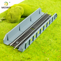 Modelo de Puente Ferroviario de Acero a Escala HO 1:87, de Plástico, para Maquetas de Ferrocarriles, Dioramas, Manualidades, Decoración de Paisajes
