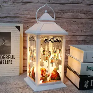 Muslim Islam Dekoration Ramadan LED Mubarak Produkte Kareem Advent-Lichter Laternen Feiertag Dekoration