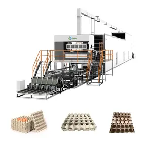 Fully Automatic Manufacturing Egg Trays Moulding Machine Waste Paper Pulp Egg Tray Drying Machine