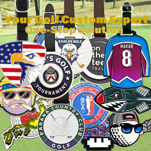 गोल्फ बैग सामान टैग थोक गोल्फ क्लब सामान के साथ कस्टम लोगो गोल्फ धक्का गाड़ी सामान बैग टैग - Product Image 2