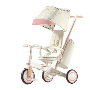Poussette <span class=keywords><strong>Tricycle</strong></span> Pliable 4-en-1 en Plastique pour Bébé, Prix Fabricant, pour Enfants de <span class=keywords><strong>10</strong></span> <span class=keywords><strong>Mois</strong></span> à 6 Ans - Product Image 2