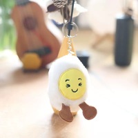 Boneka Mini Plushie Kartun Hewan Isi Kapas PP Lembut Bahan Poliester Gantungan Kunci Ulang Tahun Bertema Mesin Cakar