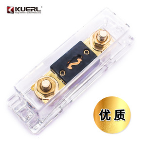 คูเออร์ล 100A ที่ใส่ฟิวส์รถยนต์โลหะผสมสังกะสีฝาครอบโปร่งใสสำหรับเครื่องขยายเสียงรถยนต์ป้องกันไฟฟ้า - Product Image 1