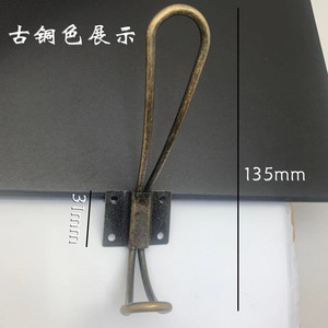Wall Mounted <b>Hooks</b> 135mm Rust Resistant Vintage Style For <b>Coat</b> Rack And Storage Ancient Bronze <b>White</b> Nickel Color - Product Image 5