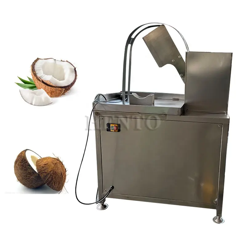 Estrattore di acqua di cocco fresca di grande capacità/macchina per tagliare a metà cocco/taglierina per buccia di cocco