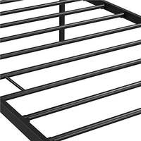 Cadre de lit queen size moderne, simple, durable et extensible en métal - Construction en acier pour chambre à coucher, marque Hengli, fabriqué en Chine