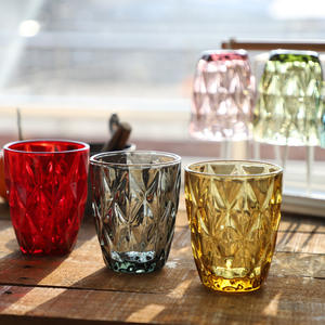 卸売アンティークグラスヨーロッパウェディングエンボスグリーンドリンクジュースガラスクリスタルヴィンテージゴブレットワイングラスカップ家庭用 - Product Image 5