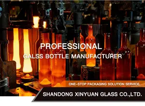 Botella de vidrio con relieve delicado, diseño creativo, precio competitivo