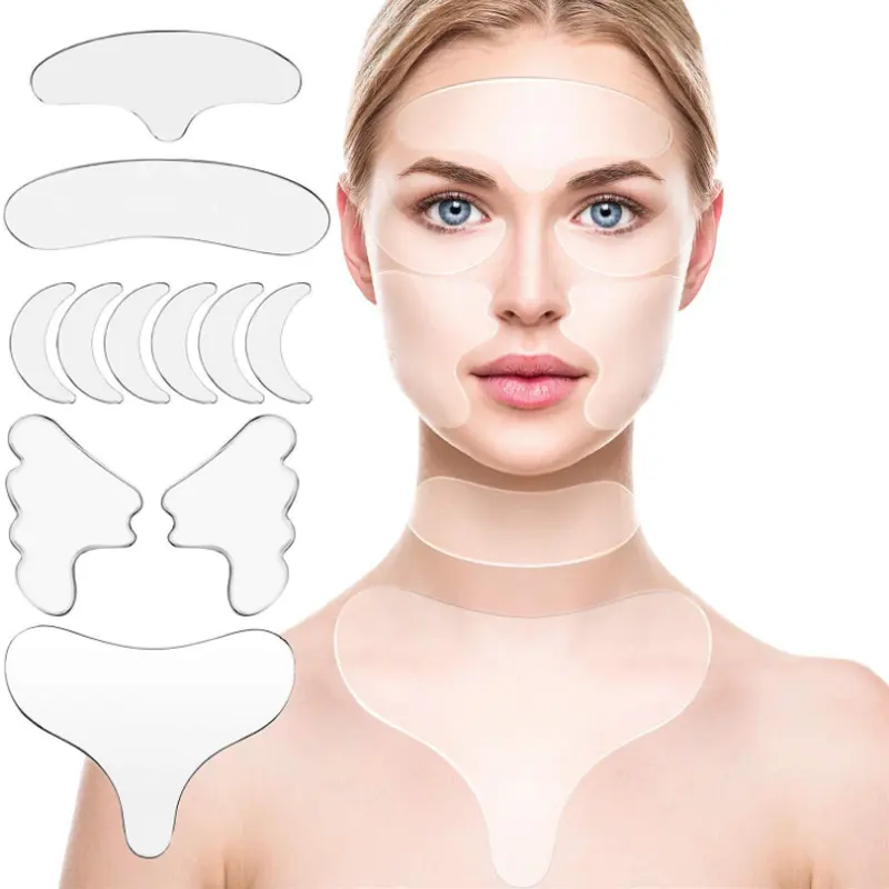 Wholesale Reusable Comfortable Transparent Anti Wrinkle Silicone Patches For Care