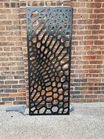 Pantallas DE PRIVACIDAD DE METAL modernas contemporáneas Divisores de habitación de jardín decorativos