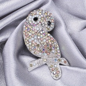 Personnalité pleine de strass hibou broche mode hommes femmes broche accessoires <span class=keywords><strong>bijoux</strong></span> - Product Image 3