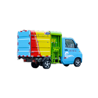 Mini camion à ordures électrique à chargement latéral, collecteur de déchets à levage latéral pour l'assainissement communautaire