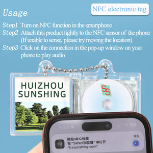 SUNSHING CD-R NFC Album <span class=keywords><strong>Carte</strong></span> Image Intelligente QR Autocollant Pliant Mini Album Porte-Clés RFID NFC Musique Mini Boîtier CD ÉTUI JEWEL - Product Image 6