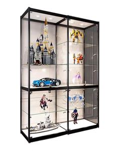 ביתי סלון קישוט זכוכית ארון בית זכוכית פינת תצוגת ארון אלומיניום מסגרת זכוכית חלון תצוגה - Product Image 3