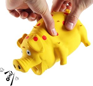 Juguetes para Perros con Sonido de Cerdo, Juguetes Masticables de Goma Resistentes con Sonidos de Gemidos y Ronquidos para Perros, Juguete Interactivo de Látex para Cachorros - Product Image 2