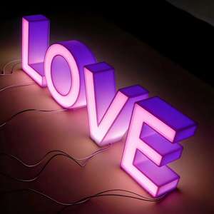 Letrero para Tienda, Letrero Interior para Puerta, Paneles de Señalización, Luces LED Colgantes, Letras 3D de Acero Inoxidable, Letrero Luminoso Personalizado de 5000 Lúmenes para Negocios - Product Image 5