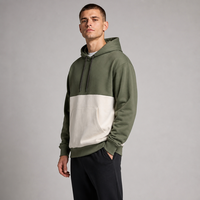 XUFEI OEM, logo personnalisé, fabricant de haute qualité, sweat-shirt à capuche surdimensionné en coton 100%, vintage, patchwork, lourd, pour hommes