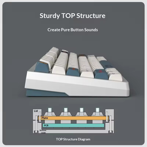Darmoshark TOP87 87 Keys Tri-Mode Mechanical <b>Keyboard</b> Hot Swappable Low Latency E-sports Mechanical <b>Keyboard</b> - Product Image 5
