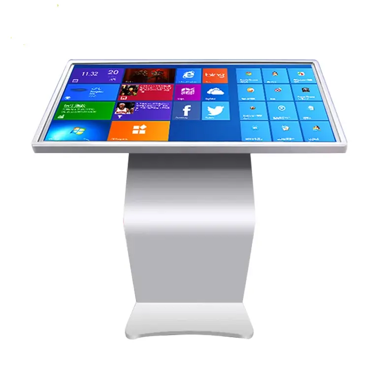 55 Zoll horizontale Informationsabfrage-Maschine All-in-One-Touchscreen-Kiosk Werbung Digitales Signage
