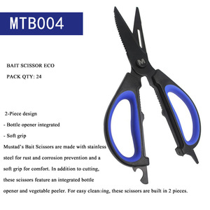 Tijeras para Pescar Mustad MTB004 de Acero Inoxidable, Cortador de Línea de Pesca, Herramienta Multifuncional - Product Image 4