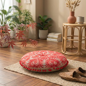 Indio fabricación ronda zafu cojín de meditación con etiqueta privada - Product Image 2