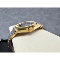 Hochwertige Taucheruhr, wasserdicht, mechanisch, gold, 41 mm, Fabrikwerk, Diamant-Skelett-Uhr
