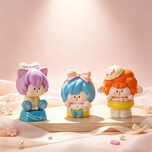 DiMieMie Rainbow <b>Macaron</b> Keycaps Cute Blind <b>Box</b> Figurines Keyboard Ornaments Collectible Gift Set - Product Image 4