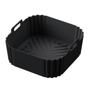 22.5cm Revêtements de friteuse à air en silicone Panier antiadhésif réutilisable pour <span class=keywords><strong>Ninja</strong></span> AF181 AF180 AF141 AF140 Autres accessoires de friteuse à air 5-8QT - Product Image 5