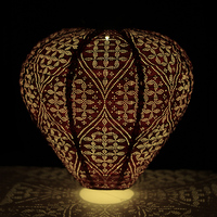Nicro perle vague géométrique dentelle motif étanche lampe à LED papier épais extérieur lanterne solaire lumières jardin chambre Tyvek lanterne