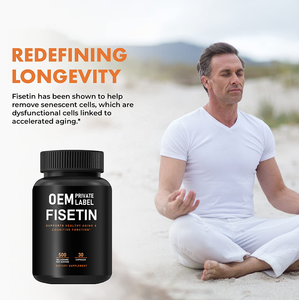Suplemen Kapsul Fisetin Label Pribadi 100mg Bioflavonoid Alami Mirip dengan Apigenin, Quercetin, Suplemen Luteolin - Product Image 3