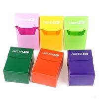 Boîte de rangement en plastique personnalisée avec couvercle rabattable pour jeux de cartes, jeux de société, cartes à collectionner Yogioh Magic