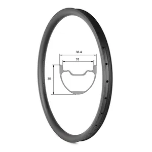 カスタムカーボンリムマウンテンバイク30mm奥行き38mm幅29erカーボンエンデューロMTBリム