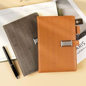 <b>A5</b> PU Leather Business Office Notebook Hardcover <b>Notepad</b> with Button Customizable Logo - Product Image 6