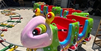 Zhengzhou ALI BROTHERS Mini rel kereta luar ruangan permainan anak tema Ant bahan logam untuk hiburan anak-anak