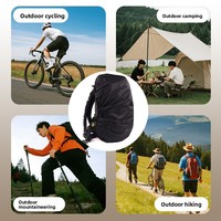 Housse de sac à dos scolaire en polyester réfléchissant, imperméable, pour la sécurité des promenades nocturnes en extérieur toutes saisons