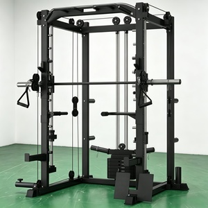 Vente directe usine : Smith Machine Power Cage Power Rack avec Smith & Cable Machine en Fer et Métal - Product Image 2