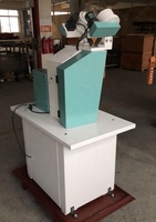 Chaussure en caoutchouc de toile en cuir double face automatique faisant la machine d'oeillet de machine