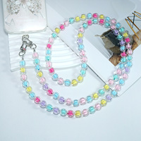 Chaîne de téléphone portable à paillettes en cristal, bandoulière détachable anti-perte avec pendentif étoile pour iPhone 17 Pro Max