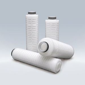 Elemento Filtrante Químico de Alta Pureza, Cartucho Plegado de 30 Pulgadas con Clasificación de 0.5 Micras y Diseño de Tapa de Extremo con 222 Aletas - Product Image 1