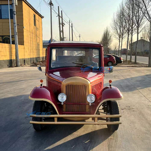 Voiture électrique vintage rouge à quatre roues, personnalisable, vente en gros usine, faible bruit, design élégant pour événements panoramiques et mariages - Product Image 2