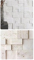 Revêtement mural en mosaïque flexible en céramique et pierre, texture granit, pour décoration murale et revêtement de pilier