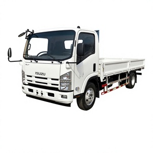Camión <span class=keywords><strong>de</strong></span> Plataforma Isuzu ELF Blanco, Camión <span class=keywords><strong>de</strong></span> Carga Abierta para Logística, Entrega y Transporte - Product Image 1
