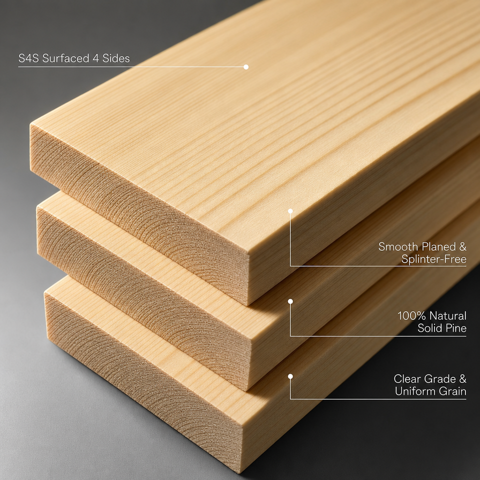Scotch Key Kiln Dried Scotch Pine Sawn Timber Solid Wood Planks Custom Thickness ...